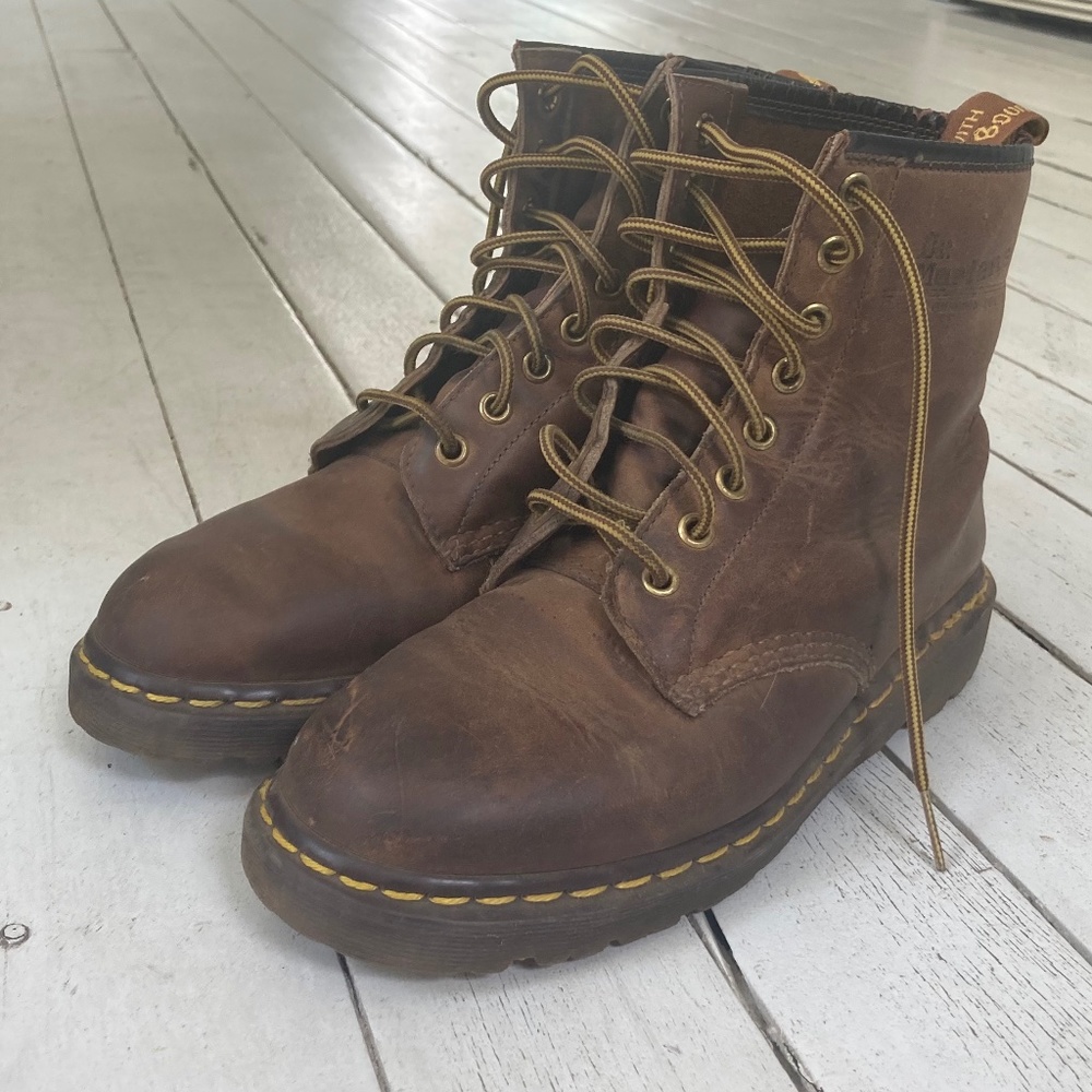 Vintage Made In England Brown Dr. Martins